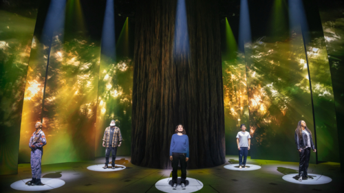 Khaila Wilcoxon, Michael Park, Idina Menzel, Zachary Noah Piser and De'Adre Aziza 0582 - Photo Credit Matthew Murphy and Evan Zimmerman for Murphy Made