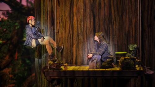 Khaila Wilcoxon and Idina Menzel in REDWOOD 2428 - Photo Credit Matthew Murphy and Evan Zimmerman